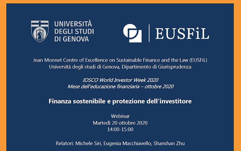 Finanza sostenibile e protezione dell’investitore