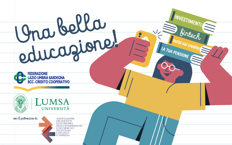 Una bella educazione – progetto di PCTO di educazione finanziaria per le scuole del Lazio, dell’Umbria e della Sardegna