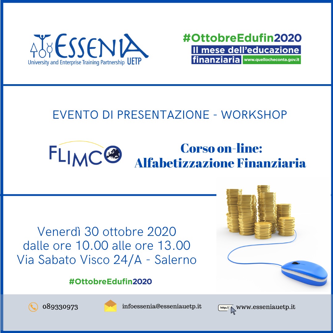Evento di presentazione del 'Corso Online: Alfabetizzazione finanziaria'