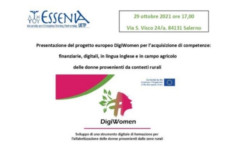 Presentazione del progetto europeo Erasmus+ KA2 'DigiWomen'